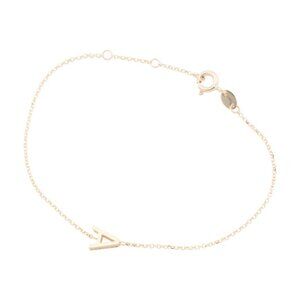 MIA FIORE Gold/A Made In Italy 14kt Gold Initial Chain Bracelet